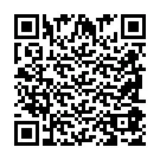 QR-код для номера телефона +2698087589