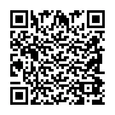 QR-code voor telefoonnummer +2698087629