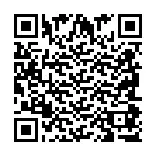 QR-code voor telefoonnummer +2698087708