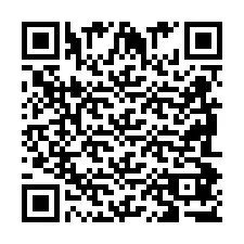 Codice QR per il numero di telefono +2698087724