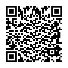 Código QR para número de teléfono +2698087890