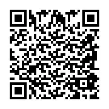 Codice QR per il numero di telefono +2698087998