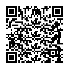 QR код за телефонен номер +2698098421