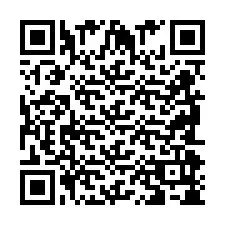 Codice QR per il numero di telefono +2698098558