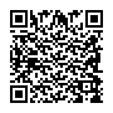 Código QR para número de teléfono +2698098632