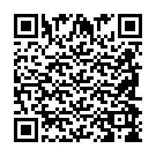 Código QR para número de telefone +2698098669