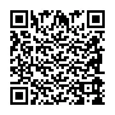 Código QR para número de telefone +2698098682