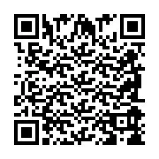 QR-koodi puhelinnumerolle +2698098688