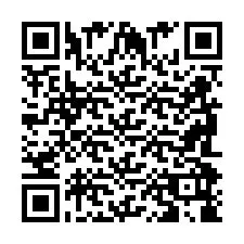 QR код за телефонен номер +2698098865