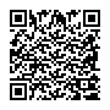 Codice QR per il numero di telefono +2698100316