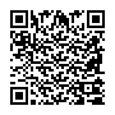 Codice QR per il numero di telefono +2698100707