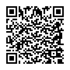 Codice QR per il numero di telefono +2698100898