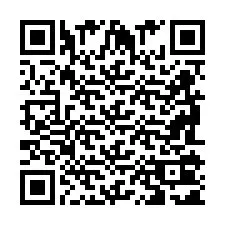 QR-code voor telefoonnummer +2698101195