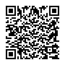 QR-koodi puhelinnumerolle +2698101781