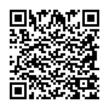 QR-code voor telefoonnummer +2698102018