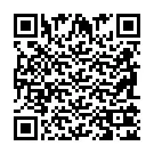 QR код за телефонен номер +2698102041