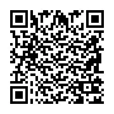 QR-code voor telefoonnummer +2698102055