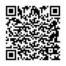 QR-code voor telefoonnummer +2698102065