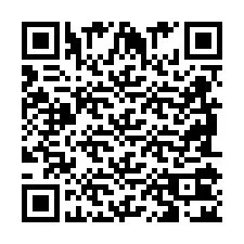 Codice QR per il numero di telefono +2698102088