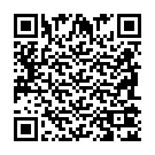 QR-code voor telefoonnummer +2698102090