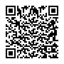 Codice QR per il numero di telefono +2698102110