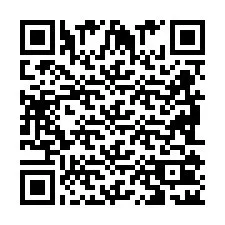 Codice QR per il numero di telefono +2698102122