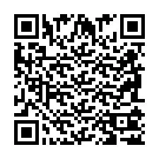 Código QR para número de teléfono +2698102700