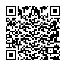 QR-code voor telefoonnummer +2698102705