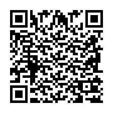 Código QR para número de teléfono +2698102746