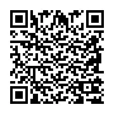 Codice QR per il numero di telefono +2698102748