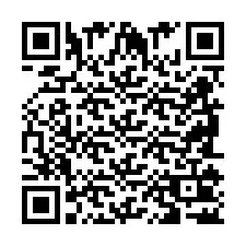 Código QR para número de telefone +2698102758