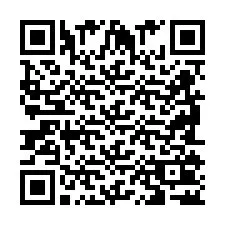 QR Code pour le numéro de téléphone +2698102768