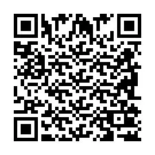 QR-code voor telefoonnummer +2698102772