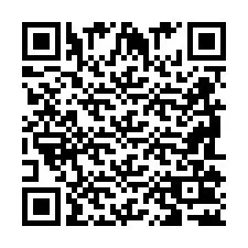 QR Code pour le numéro de téléphone +2698102775