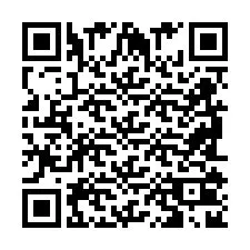 Código QR para número de telefone +2698102829