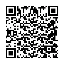 Kod QR dla numeru telefonu +2698102839