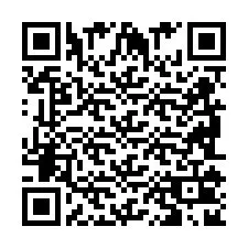 Codice QR per il numero di telefono +2698102852