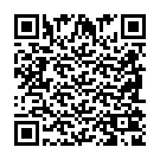 QR-koodi puhelinnumerolle +2698102868