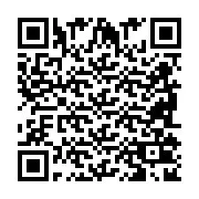 Codice QR per il numero di telefono +2698102873