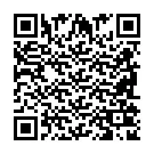 Codice QR per il numero di telefono +2698102877