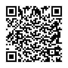 Código QR para número de telefone +2698102881