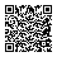 Código QR para número de telefone +2698102887