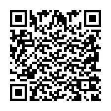 QR-koodi puhelinnumerolle +2698102898