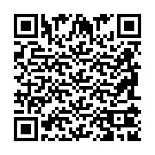 Codice QR per il numero di telefono +2698102901