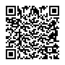 Codice QR per il numero di telefono +2698102903