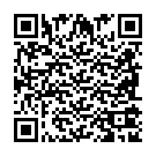 QR Code pour le numéro de téléphone +2698102986