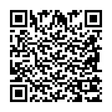 Código QR para número de teléfono +2698103146