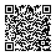 QR-koodi puhelinnumerolle +2698103166