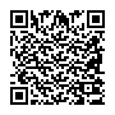 QR-koodi puhelinnumerolle +2698103233