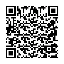 Código QR para número de telefone +2698103284